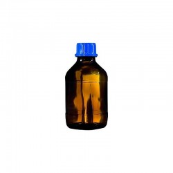 FLACON CARRE VERRE BRUN 250ML ISO GL32