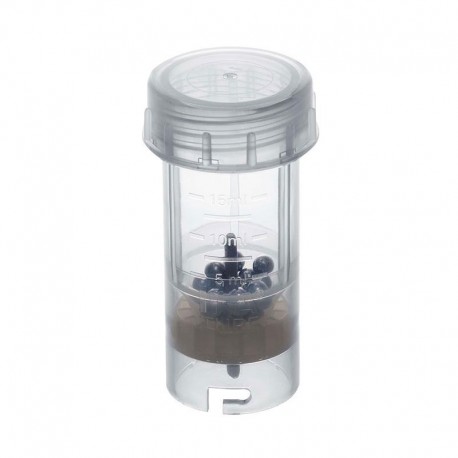 TUBE BROYEUR 20ML STERILISE A BILLES INOX A MEMBRANES PERÇABLE x 20