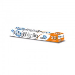 PAPIER ALUMINIUM EPAISSEUR 13µm ROULEAU DE 30 METRES x29 CM