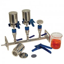 RAMPE FILTRATION 3 POSTES 300ML ACIER INOX XILAB®