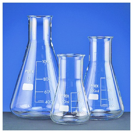 ERLENMEYER 500ML COL LARGE PYREX® x 10