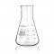 FIOLE ERLENMEYER 25ML COL LARGE VERRE BORO x 10