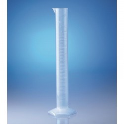 EPROUVETTE 100ML PP F/HAUTE GRADUEE EN RELIEF VITLAB x 4