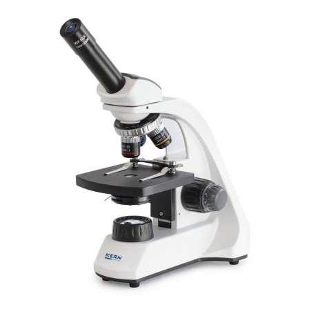 MICROSCOPE MONOCULAIRE 4× 10x 40×1W LED OBT 101 KERN
