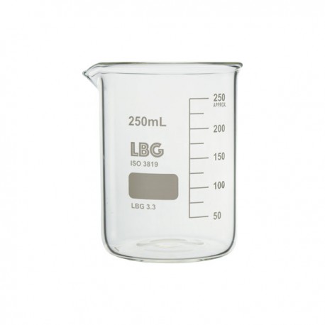 BECHER 250ML FORME BASSE BORO 3.3 ECO x 12