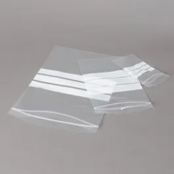 SACHET ECHANTILLON 80x120MM ZIP LOCK PE AVEC PLAGE MARQUAGE x 1000