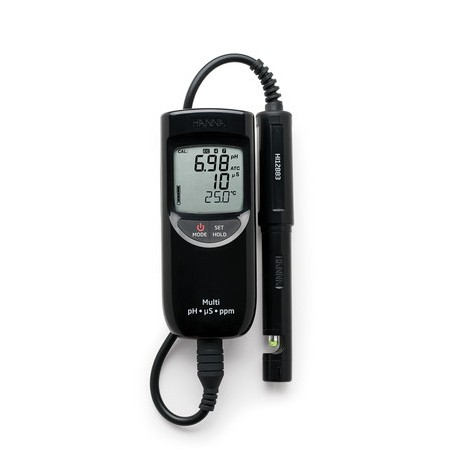 MULTIPARAMETRE PH/EC/TDS/°C PORTABLE COMPLET HI991300 HANNA