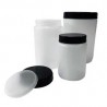 FLACON ROND 100ML PEHD COL LARGE (bouch&eacute;+obturateur) x 350 SCHARLAU