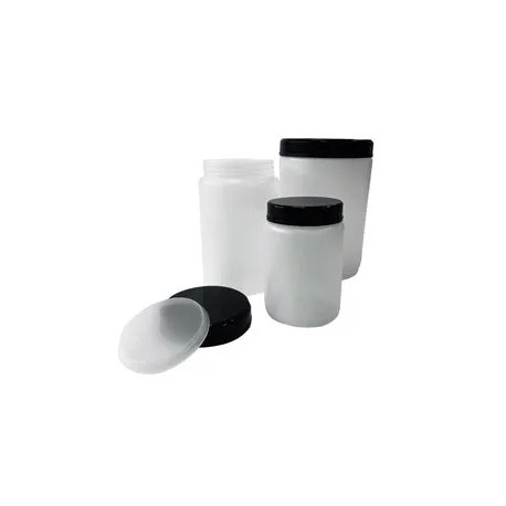 FLACON ROND 500ML PEHD COL LARGE (bouché+obturateur) x 150 SCHARLAU
