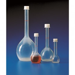 FIOLE JAUGEE 500ML PMP AVEC BOUCHON A VIS FILETAGE GL25 x 1
