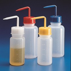 PISSETTE 250ML PE COL LARGE NON SERIGRAPHIEE BOUCHON JAUNE KARTELL x5