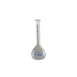 FIOLE JAUGEE 100ML CL"A" RODE 14/23 GRAD BLEUE BOUCHON PE x 2