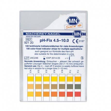 BANDELETTE pH FIX 4.5-10.0 NON MIGRANTE MACHEREY NAGEL® x 100 *** -  Atlantic labo ics