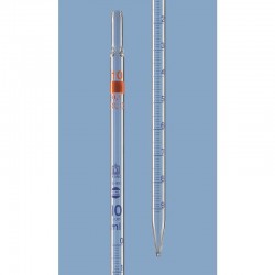 PIPETTE GRADUEE BLEUE 1ML DIV/0.01 CL"AS" EC/TOTAL + CA BRAND x 6