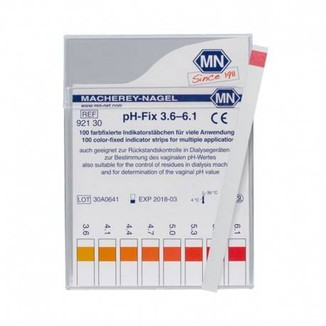 BANDELETTE pH FIX 3.6-6.1 NON MIGRANTE MACHEREY NAGEL® x 100