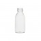 FLACON SIROP 250ML VERRE BLANC C/ETROIT NU (POUR BAGUE PP28) x 60***