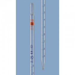 PIPETTE GRADUEE BLEUE 2ML DIV/0.01 CL"AS" EC/TOTAL + CA BRAND x 6