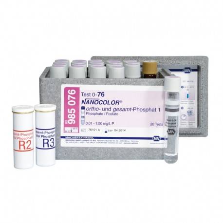 ORTHOPHOSPHATE 0,05–1,50 mg/L P ou 0.2-5.0MG/L PO4/3- NANOCOLOR® x 20