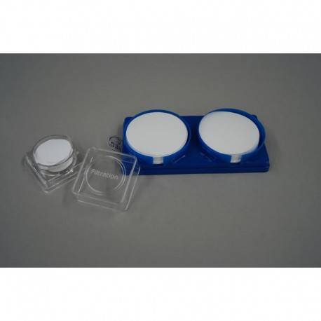 FILTRE MEMBRANE PTFE D/47MM PORO 0.45µM BLANCHE NON STERILE x 100