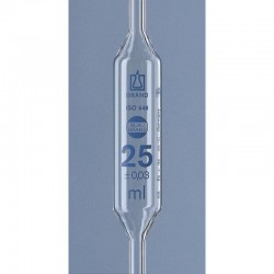 PIPETTE JAUGEE 2 TRAITS 3ML CL"AS" GRADUATION BLEUE + CA BRAND x 6