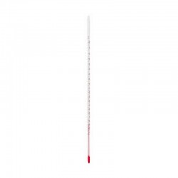 THERMOMETRE BLANC LIQUIDE ROUGE -10+110°C SUB/0.5°C L/300MM ***