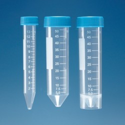 TUBE A CENTRIFUGER 50ML PP STERILE AVEC JUPE BOUCHON A VIS x 250